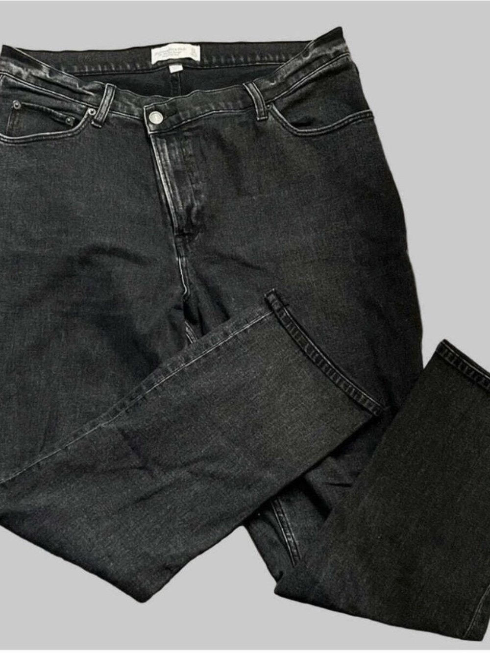 Abercrombie & Fitch 90s Ultra High Rise Black Jeans Women 32